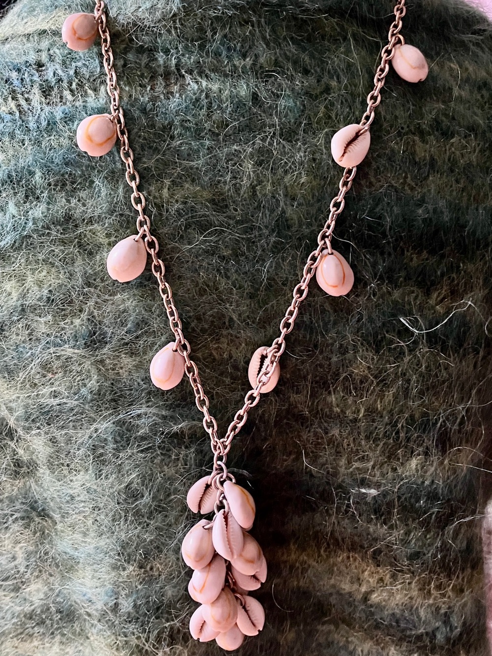 CowrieShell Charm Pendant Necklace Women Jewelry Boho Summer Beach Vibe Vintage